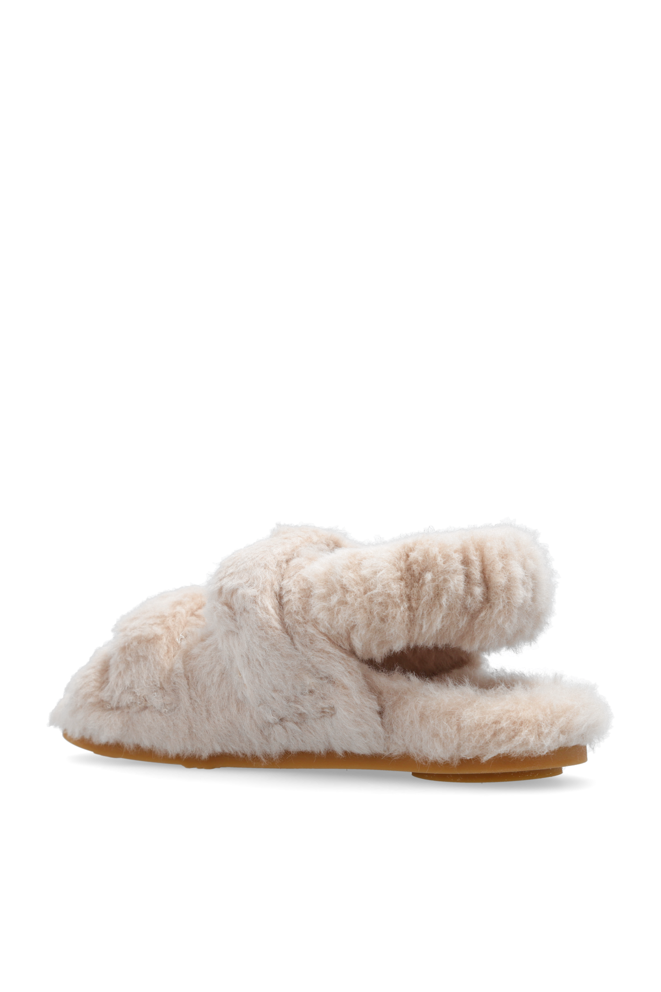 Beige Furry sandals Max Mara Vitkac Italy